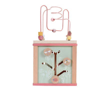 Cargar imagen en el visor de la galería, Cubo con actividades de madera rosa
