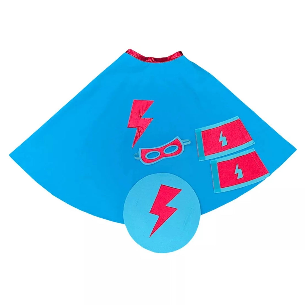 Kit de disfraz de superhéroe azul