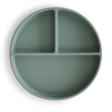 Cargar imagen en el visor de la galería, Plato compartimentos silicona - Verde menta

