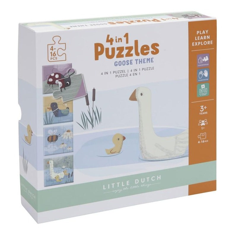 Puzzle 4 en 1 - Little Goose